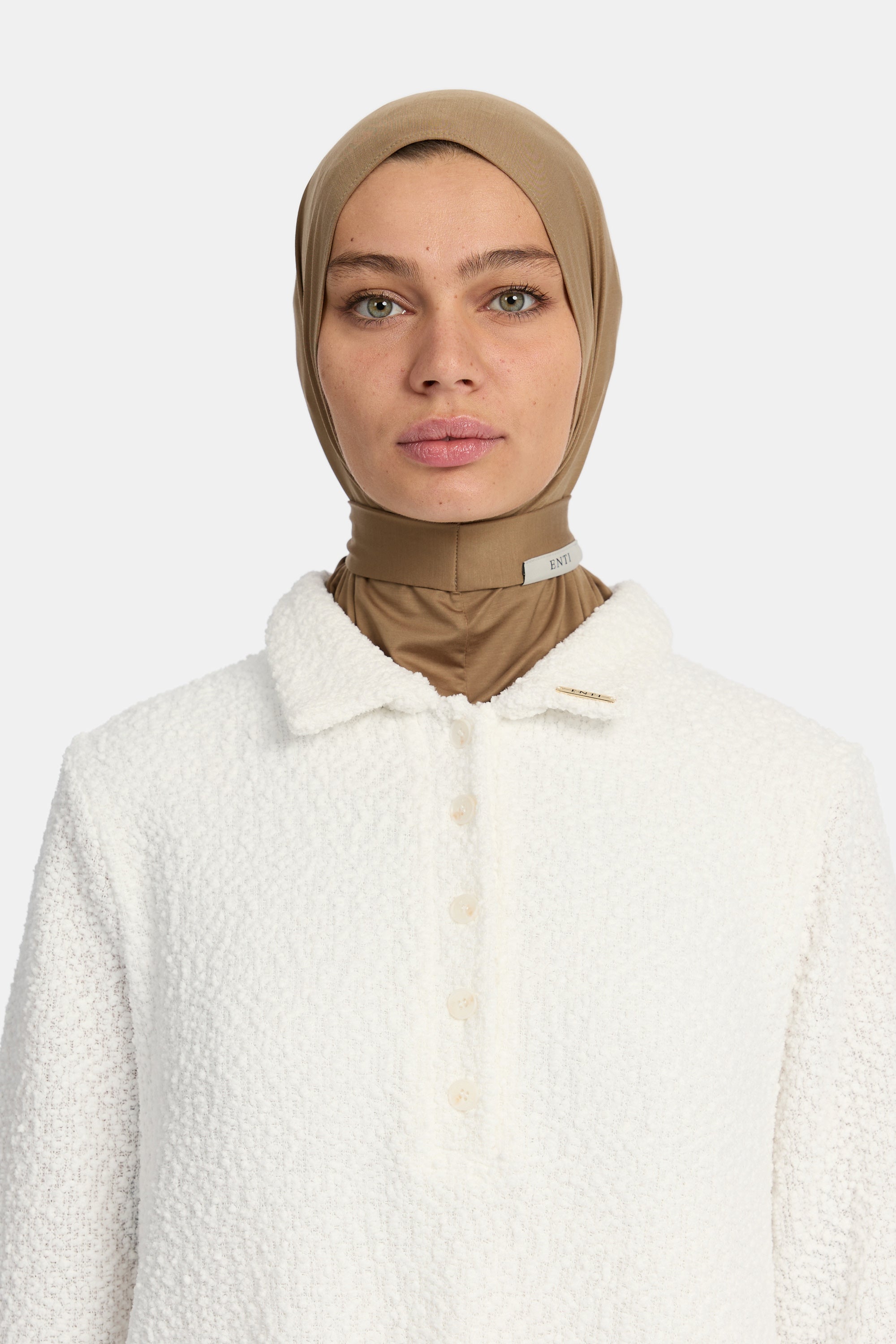 Breathable Modal Instant Hijab - Olive