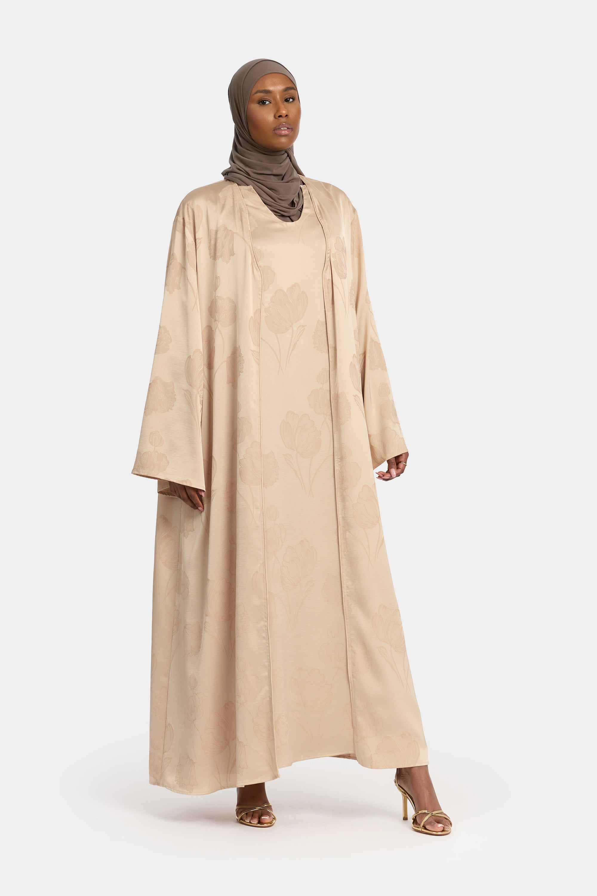 Petal Kimono Set - Almond