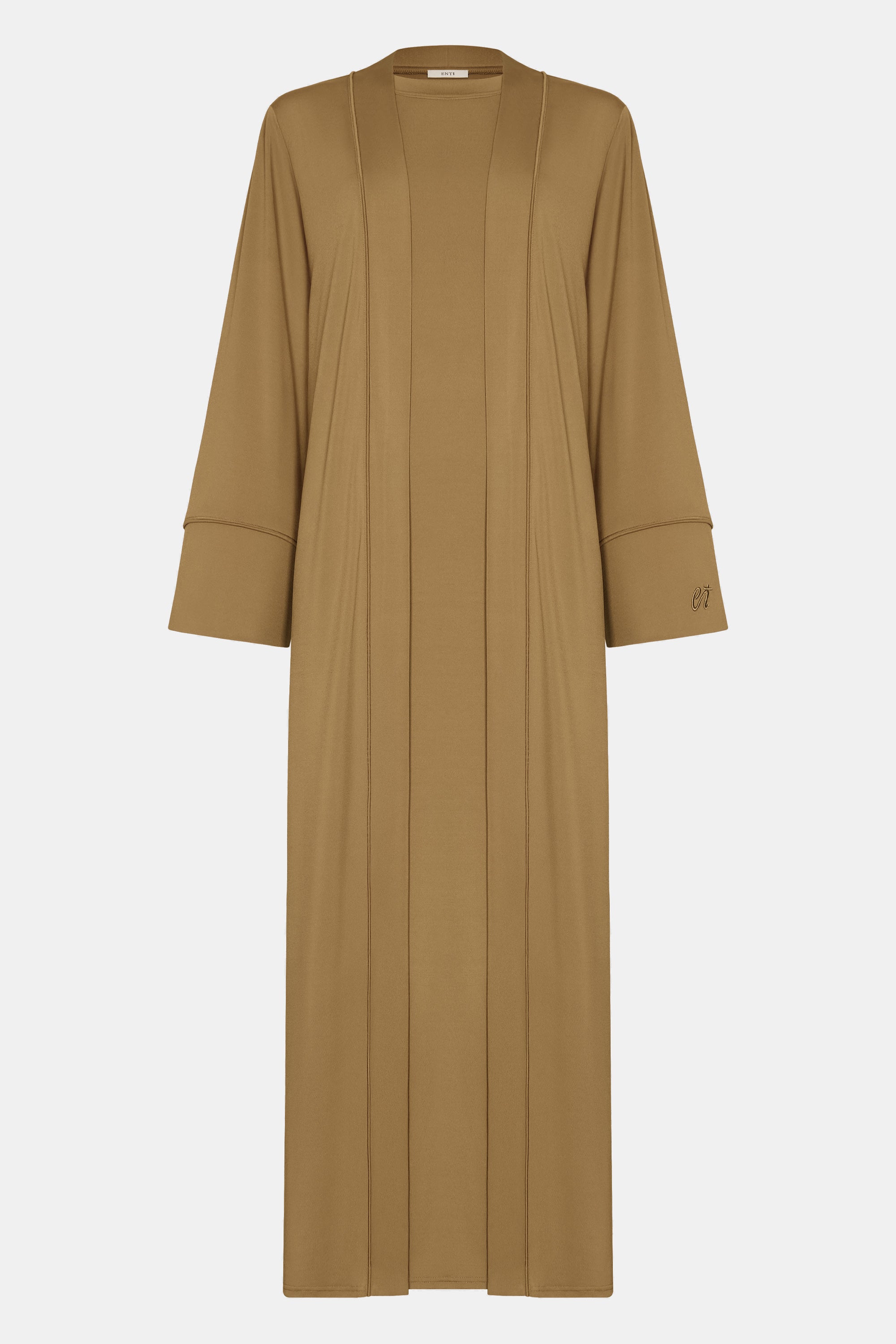 Ensemble Khimar 3 pièces Premium Jersey - Vert