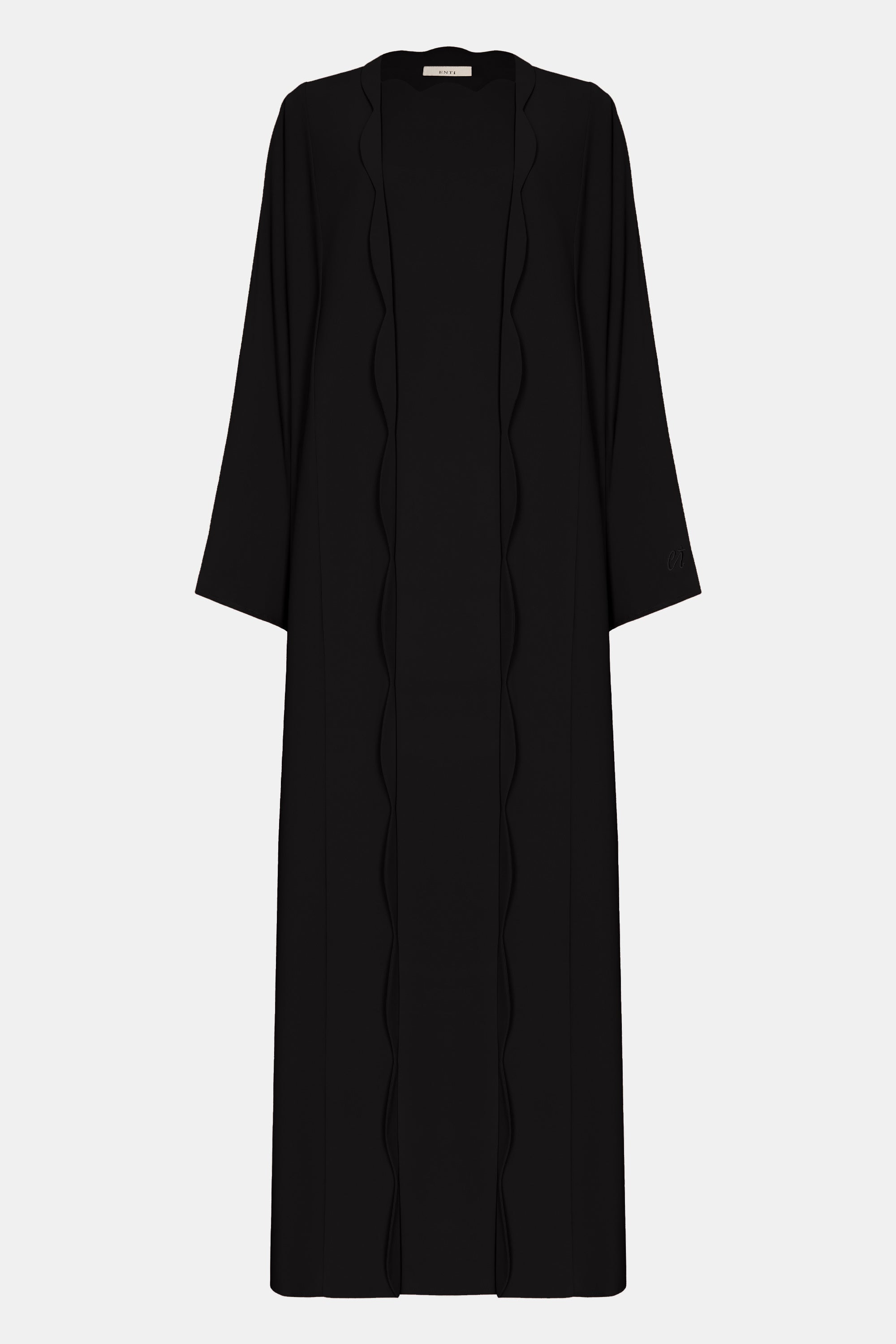 Cut Out Kimono Set - Black