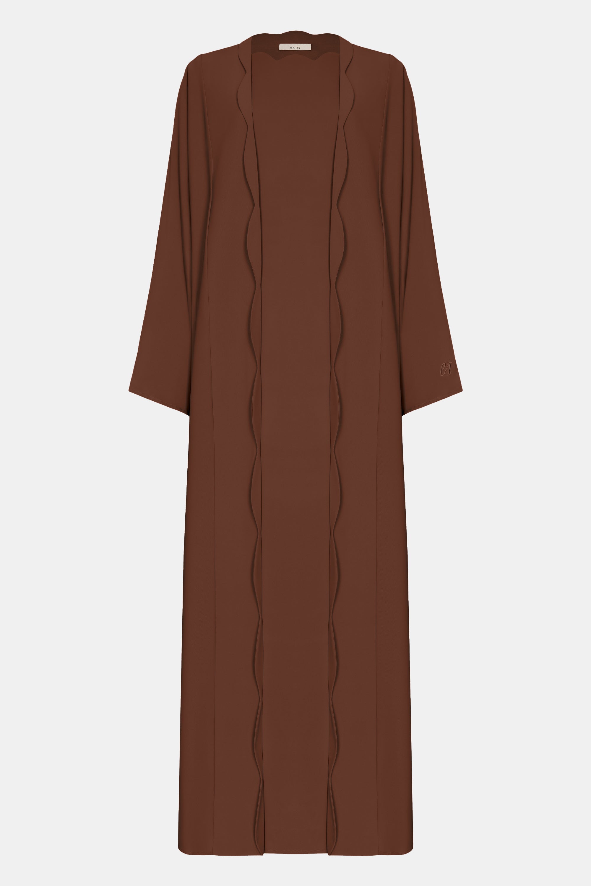 Cut Out Kimono Set - Dark Brown