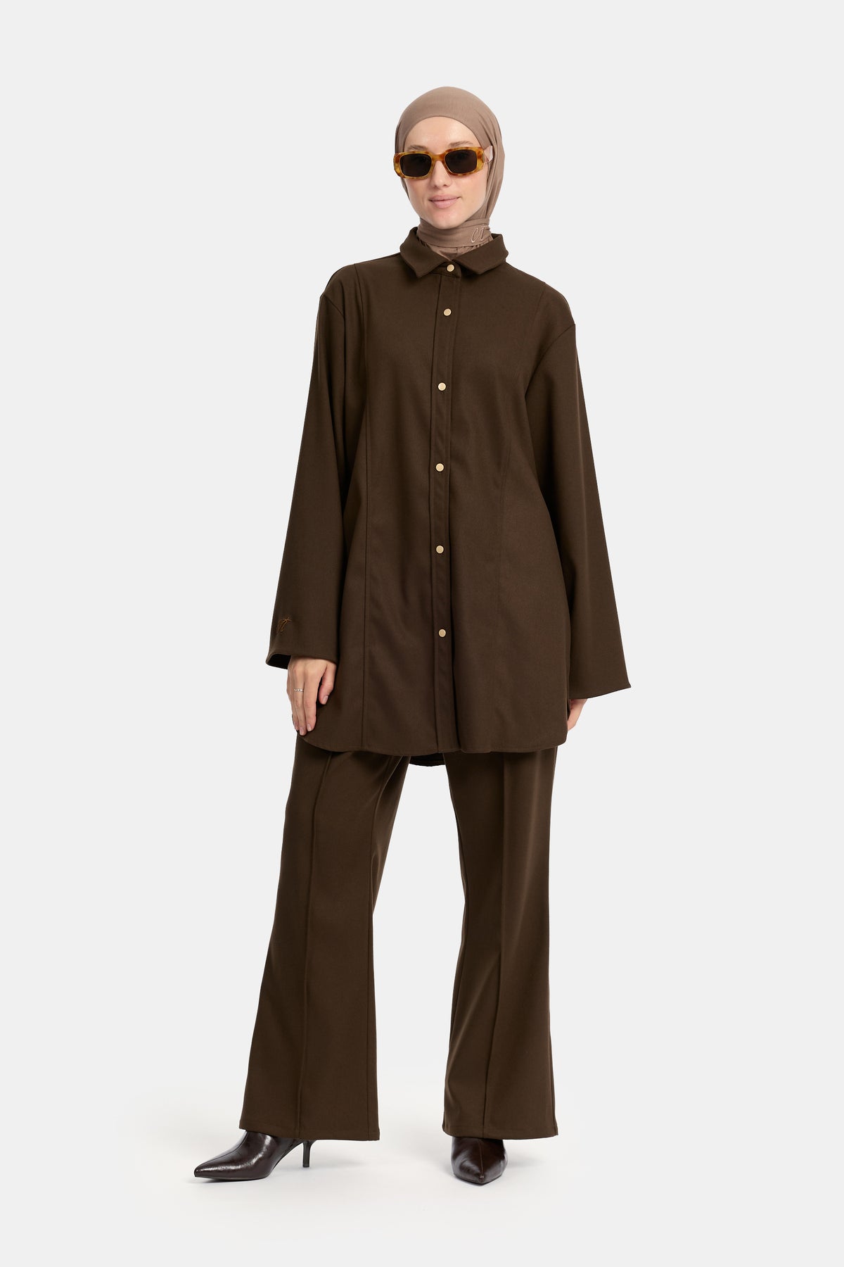 Two Piece Set - Dark Brown