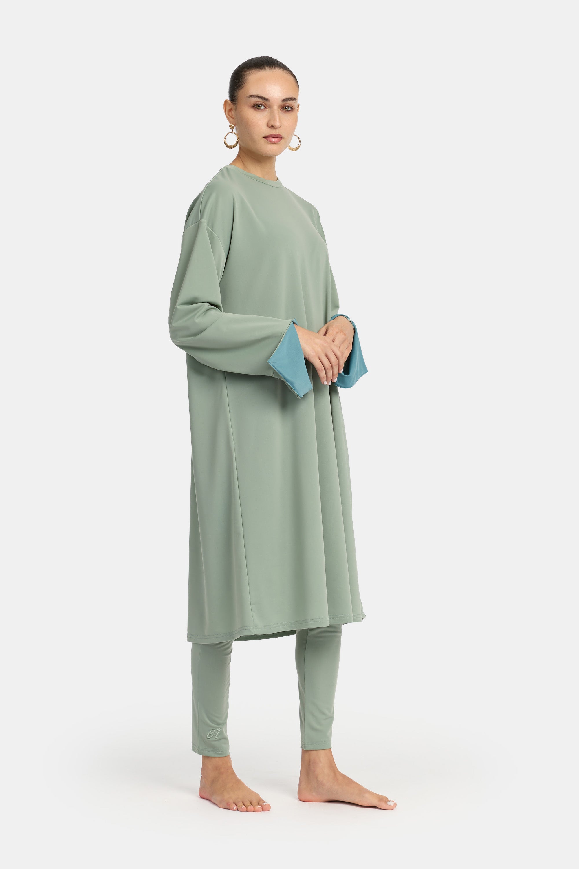 Burkini 4PC Set - Sea x Green