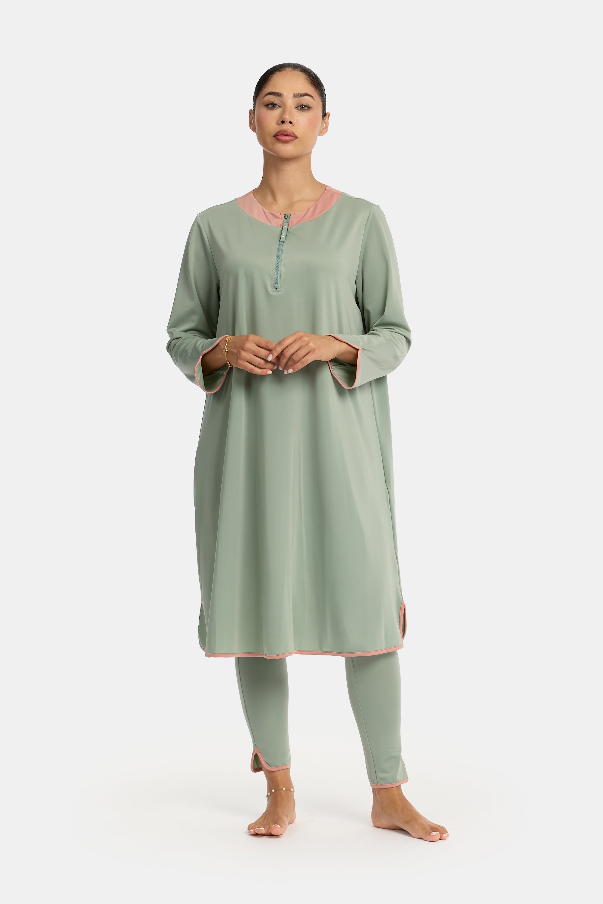 Burkini 4PCS Set - Sea Green