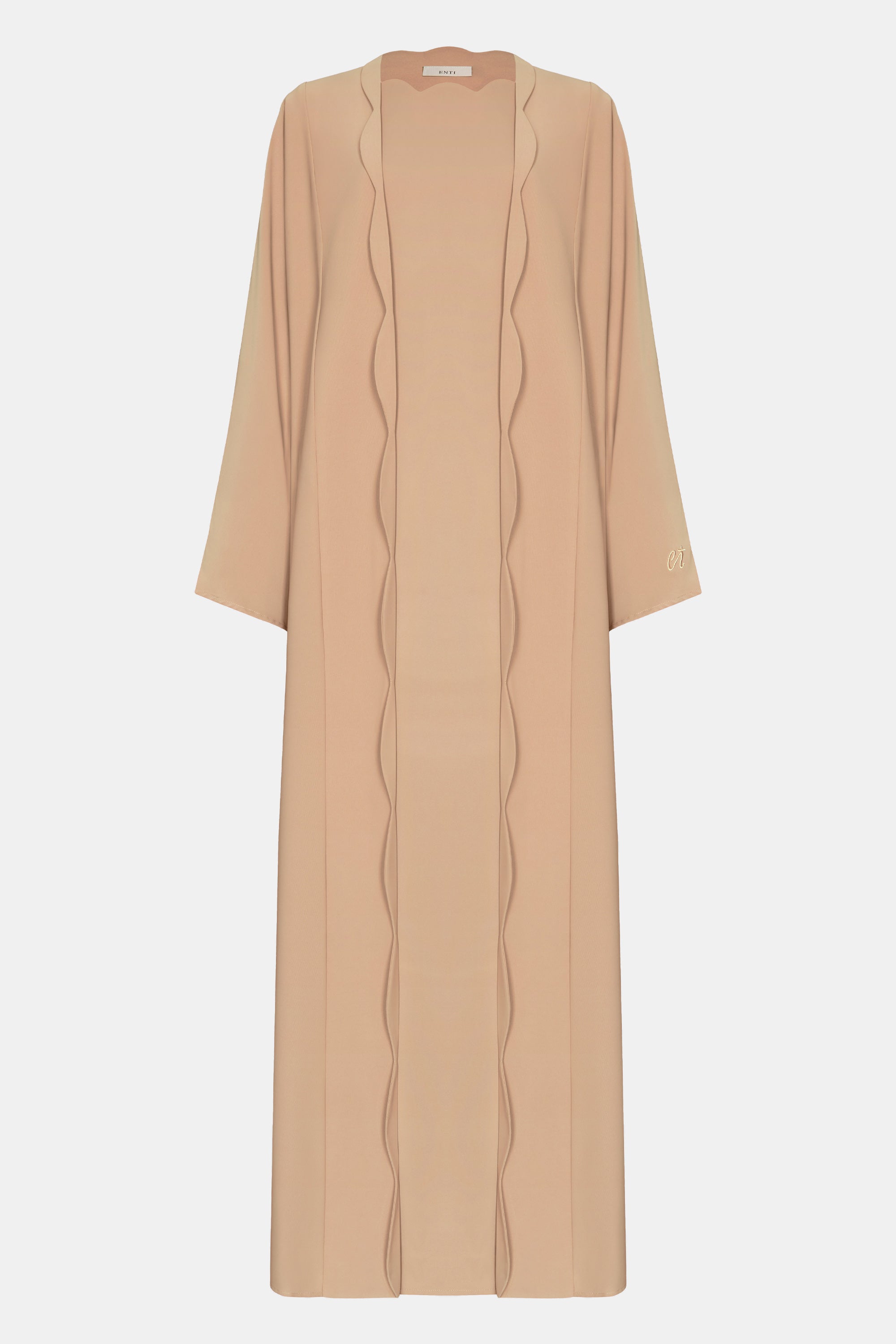 Cut Out Kimono Set - Camel Brown