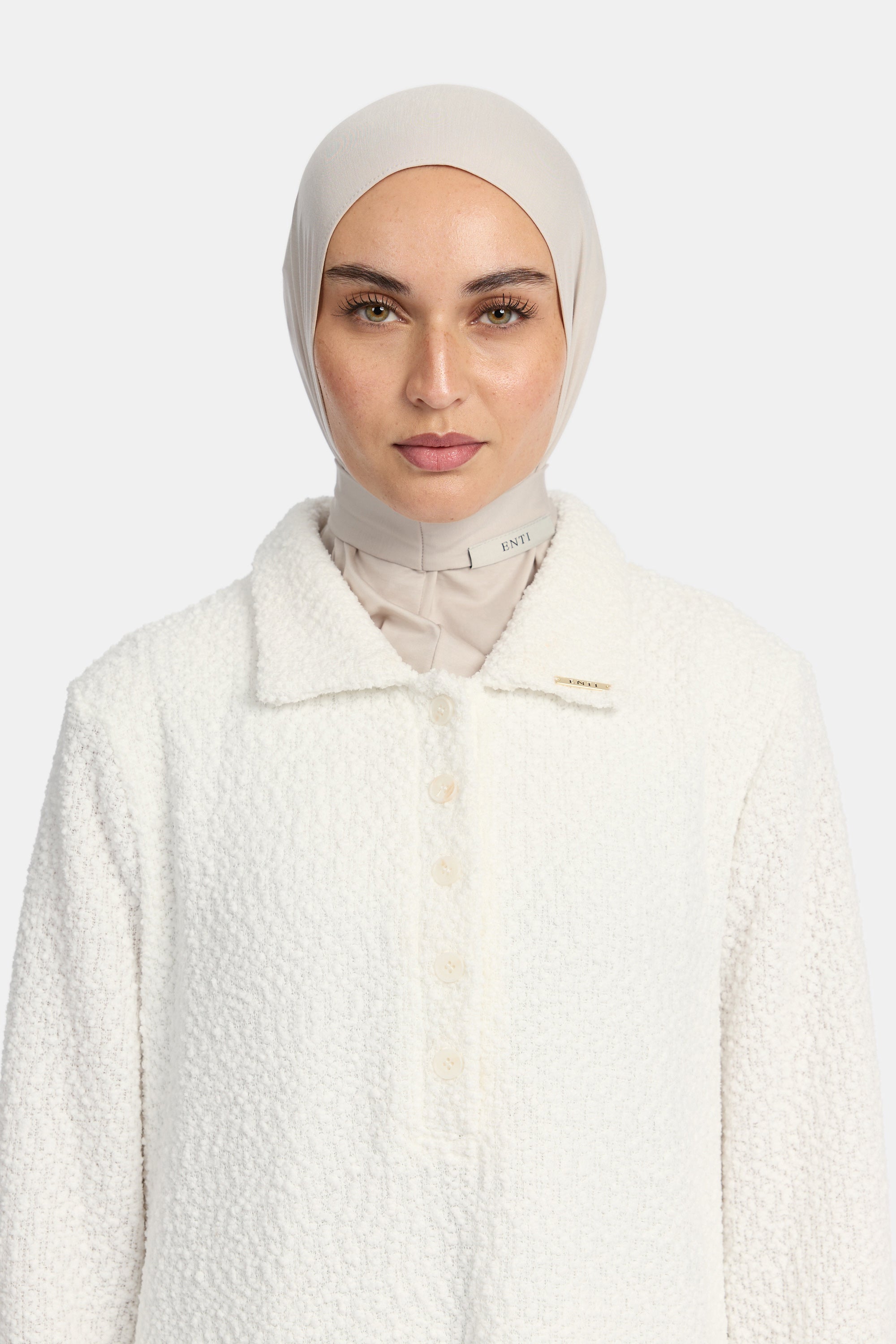 Breathable Modal Instant Hijab - Smoke