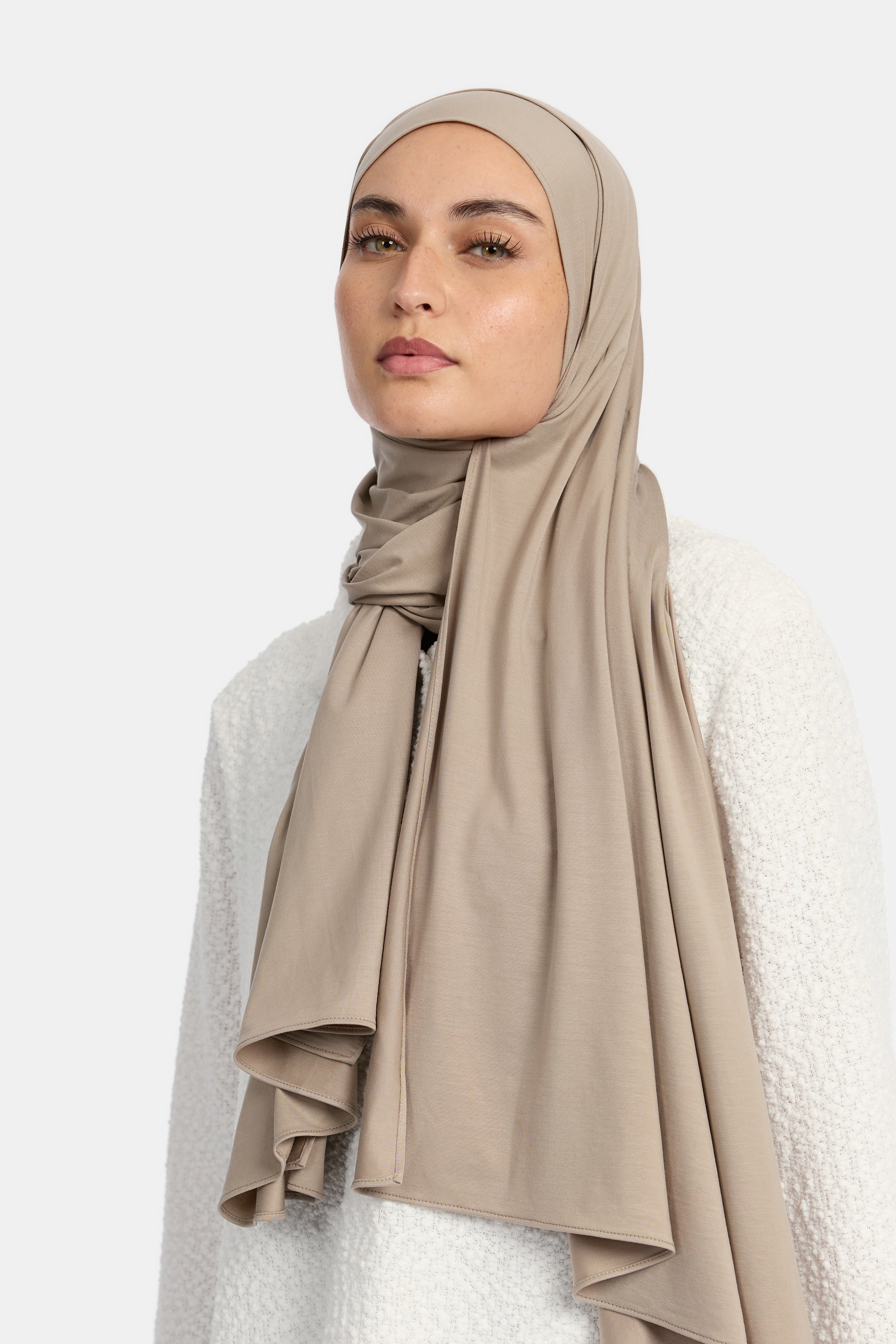 Breathable Modal Hijab - Walnut