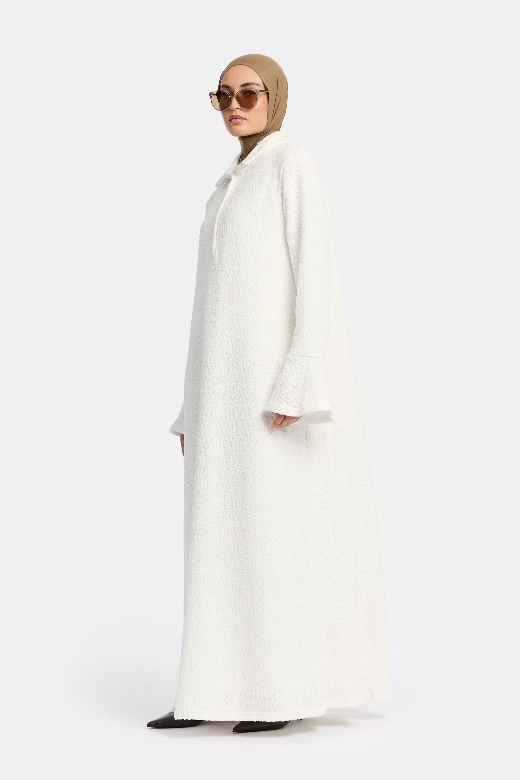 Unbound Knit Dress - Cloud White
