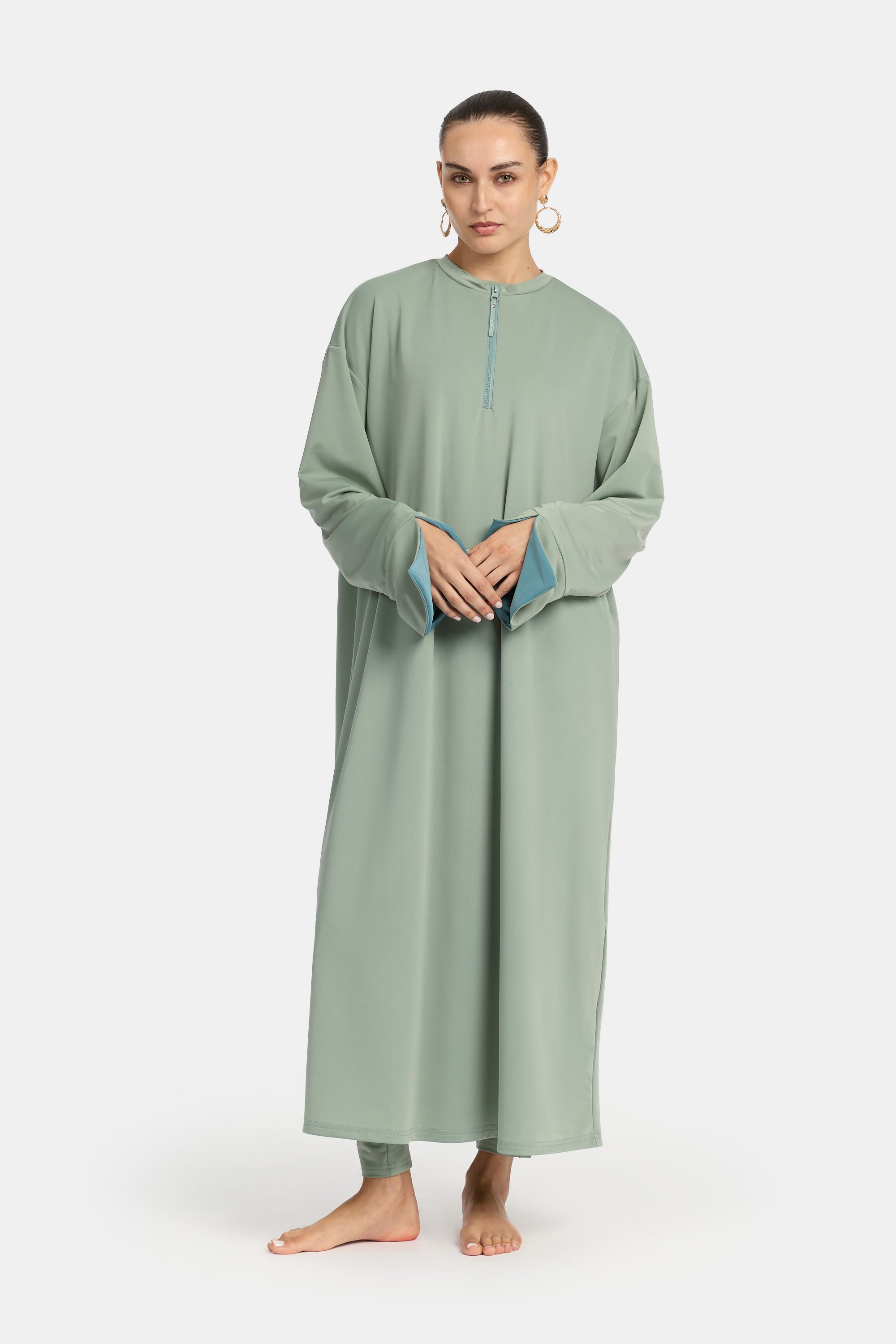 Burkini 4PC Set - Sea x Green