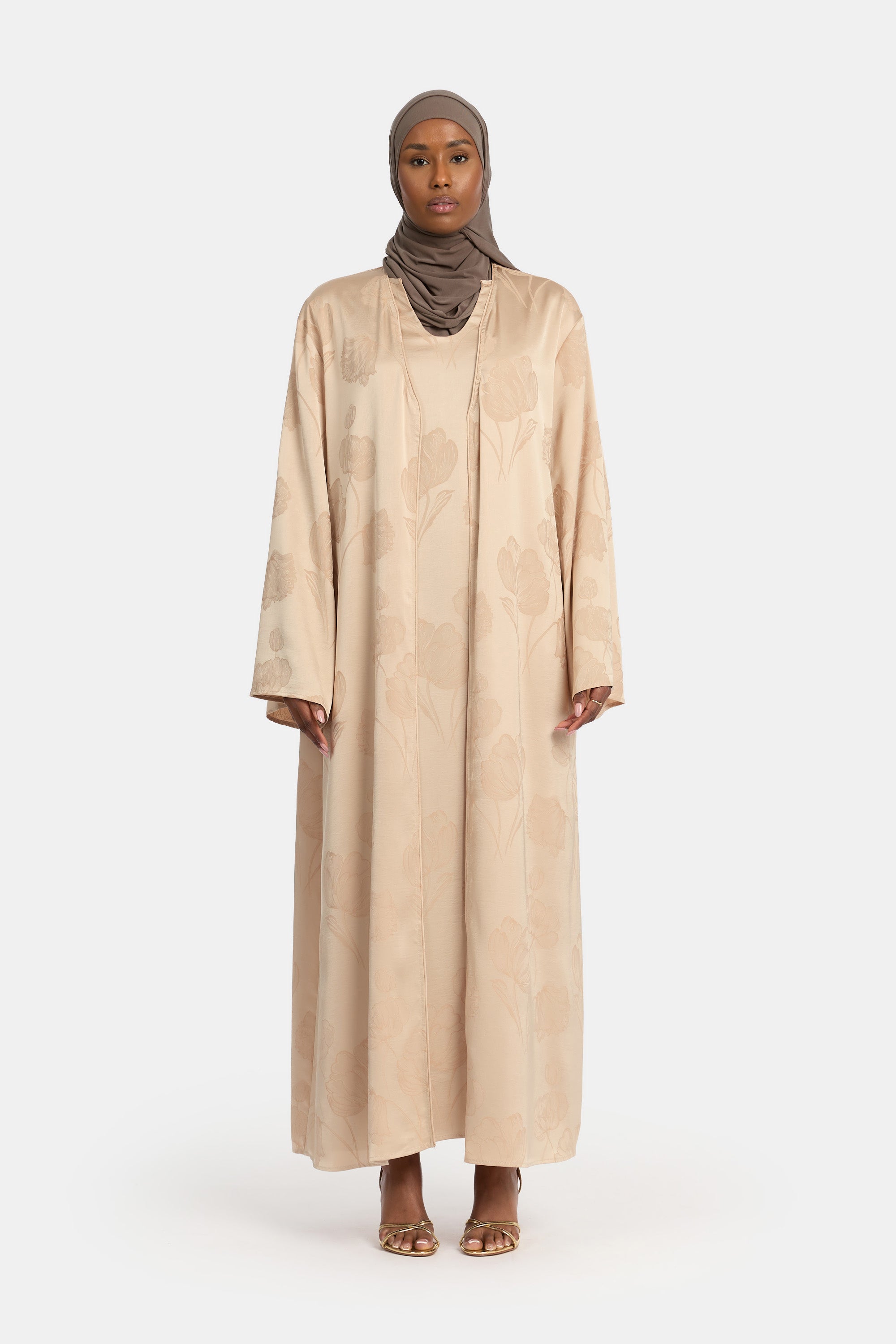 Petal Kimono Set - Almond