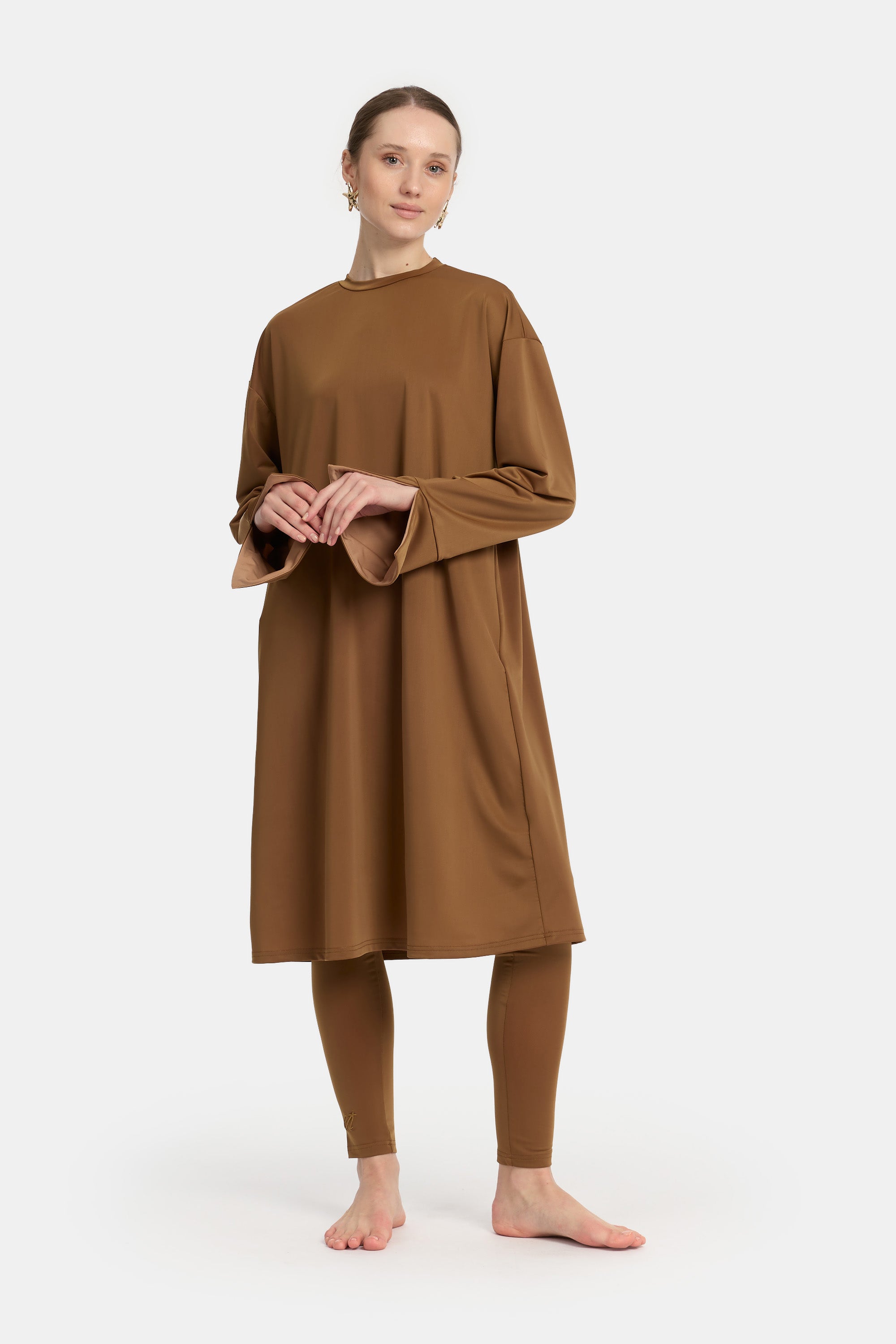 Burkini 4PC Set - Camel x Beige