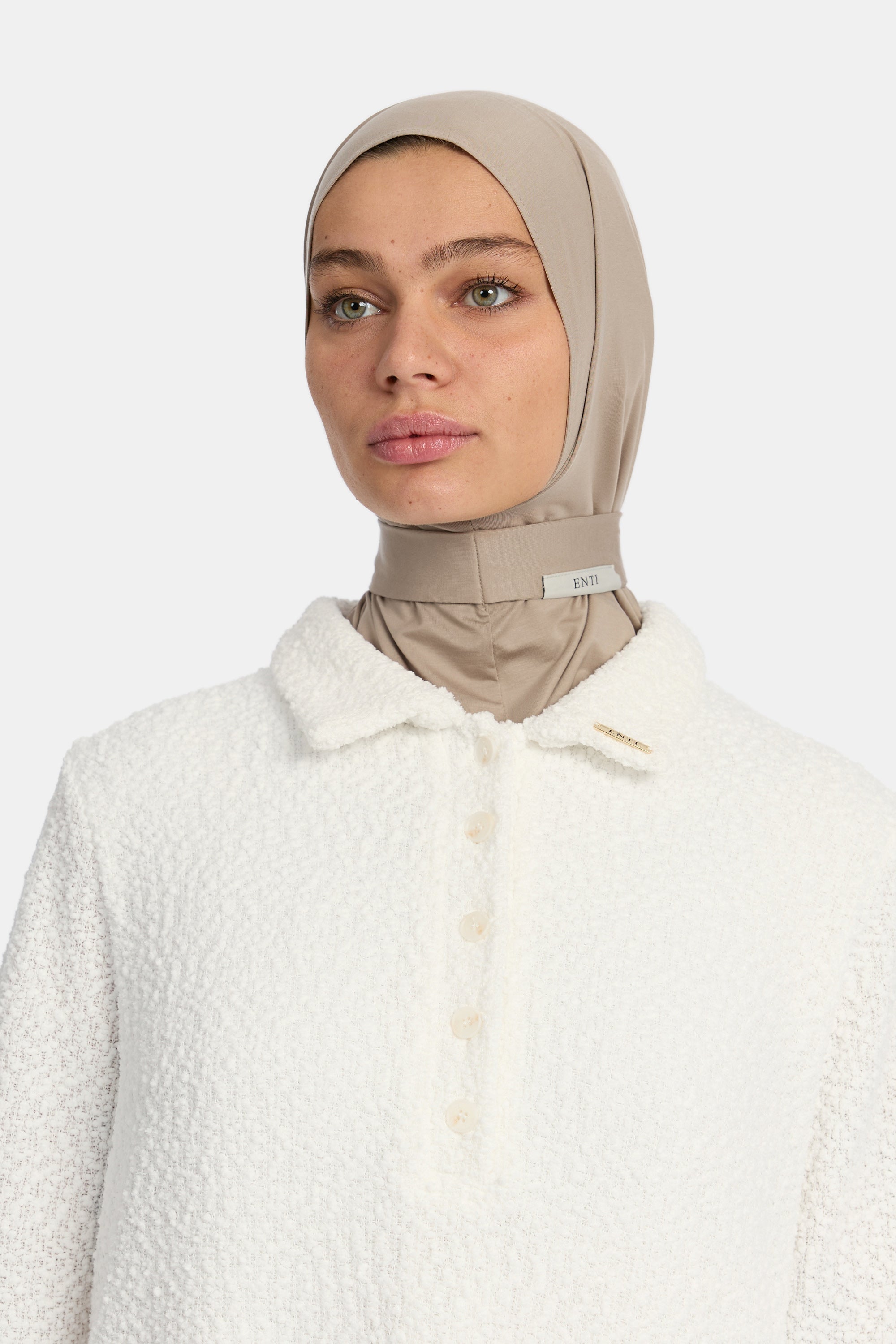 Breathable Modal Instant Hijab - Walnut