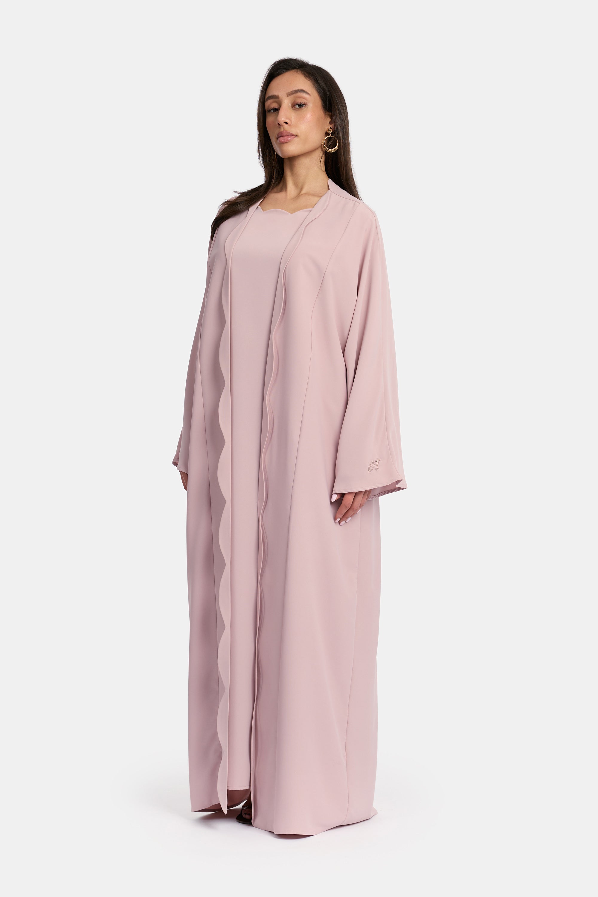 Cut Out Kimono Set - Mauve