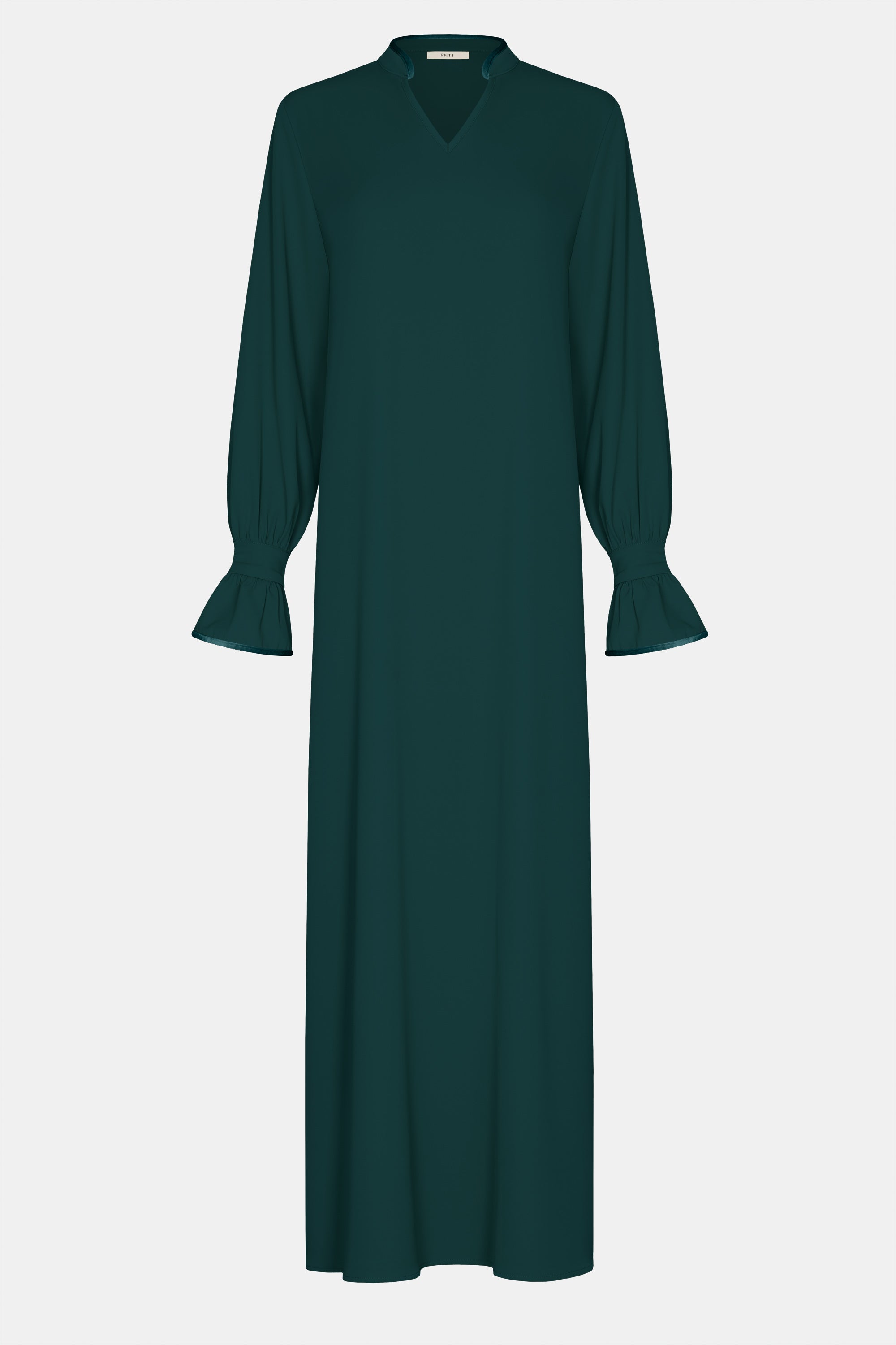 Mastour Velvet Khimar Set - Emerald Green